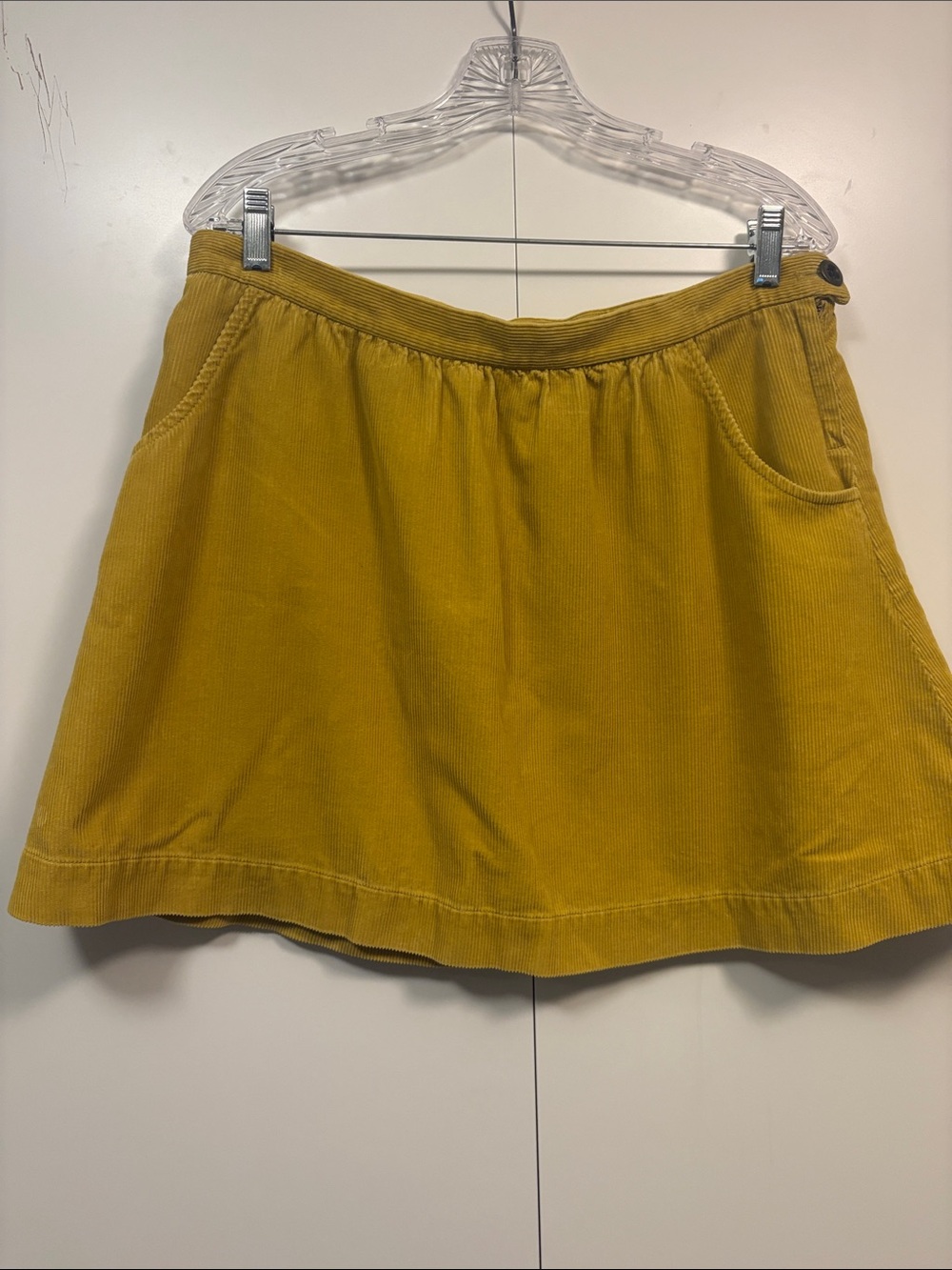 J.Crew Mustard Corduroy A-Line Skirt 10